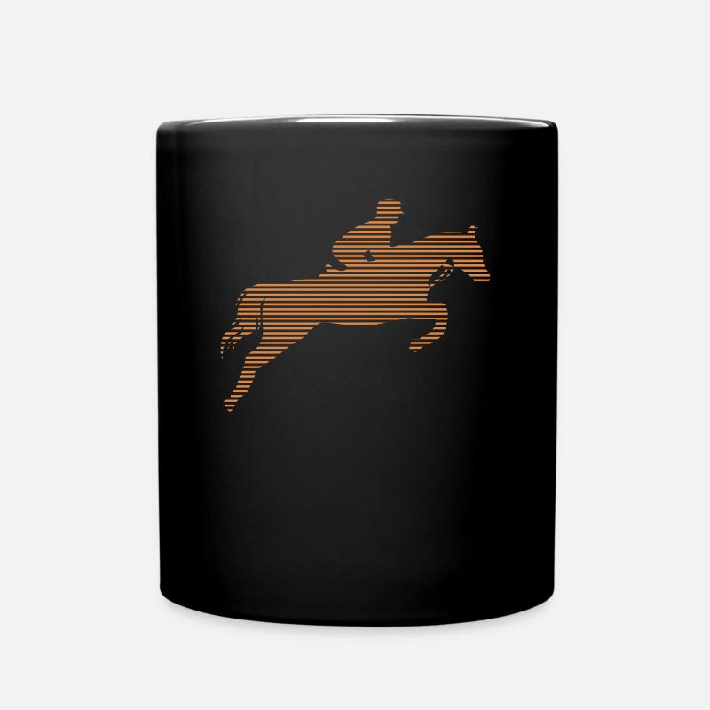 Reitsport - Tasse einfarbig - Schwarz