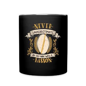 Basson Musicien Instrument Cuivres Musique Cadeau - Mug uni - noir - Devant