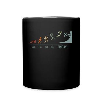 Skateboard Skater Ramp Skating Skating Vintage - Mug uni - noir - Devant