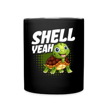 Shell Yeah - Tasse einfarbig - Schwarz - Vorne