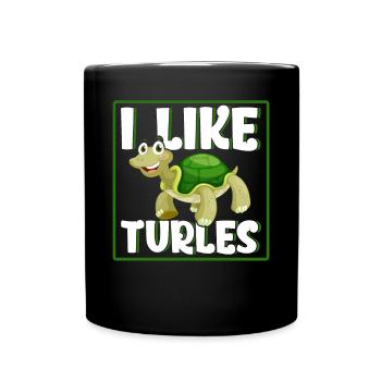 I Like Turles - Tasse einfarbig - Schwarz - Vorne