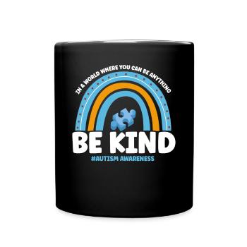 Sensibilisation à l’autisme Be Child - Mug uni - noir - Devant