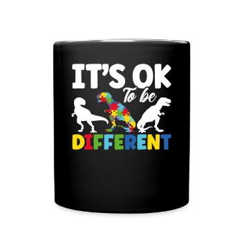 Its Ok To Be Different - Full Colour Mug - black - Front