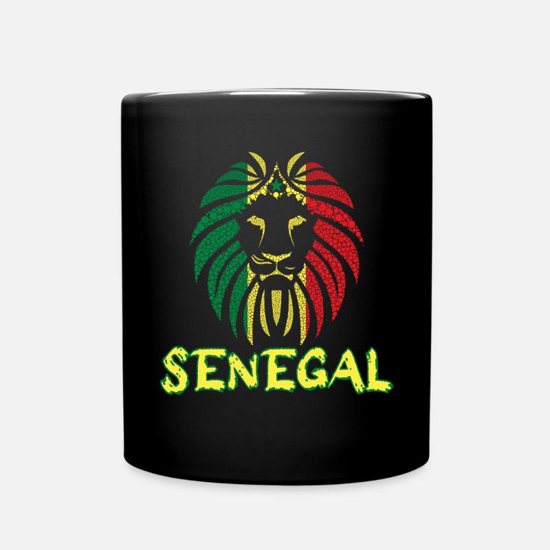 Support équipe de Sénégal Lion De La Téranga 2022 - Mug uni - noir