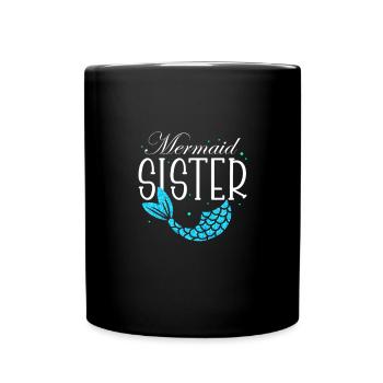 Soeur - Mug uni - noir - Devant