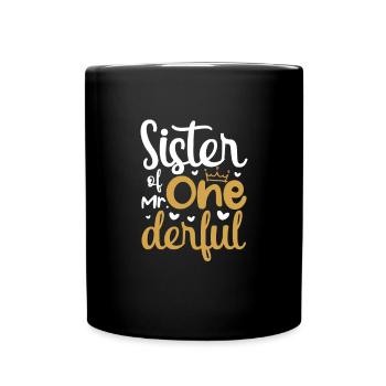 Soeur - Mug uni - noir - Devant