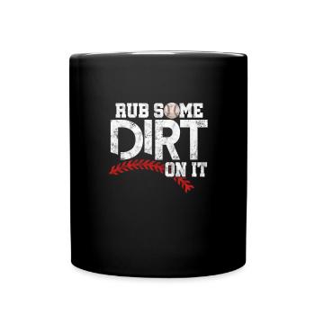 Softball - Mug uni - noir - Devant