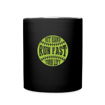 Softball Spieler Baseball Sport Pitcher Geschenk - Tasse einfarbig - Schwarz - Vorne