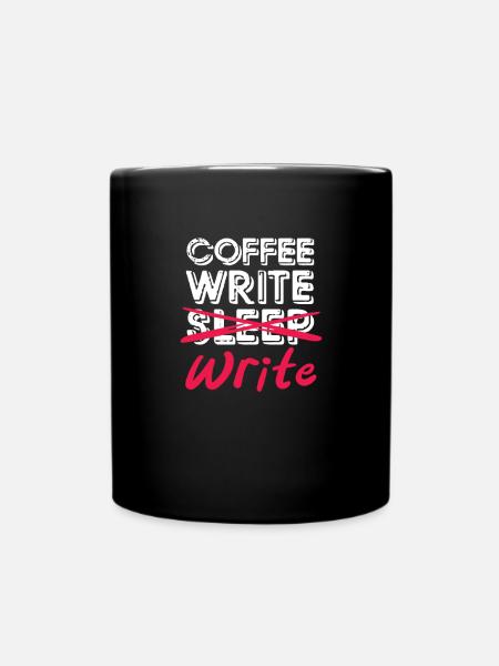 Autor - Tasse einfarbig - Schwarz