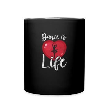 Ballett - Tasse einfarbig - Schwarz - Vorne