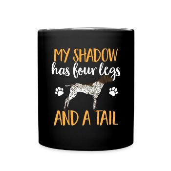 Chien GSP allemand à poil court - Mug uni - noir - Devant