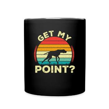 Chien GSP allemand à poil court - Mug uni - noir - Devant