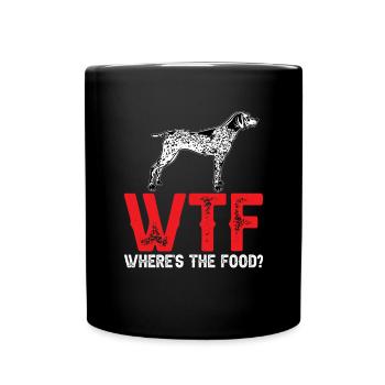 Chien GSP allemand à poil court - Mug uni - noir - Devant
