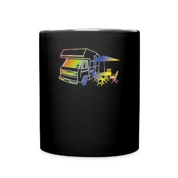 Camper Gift Idea Camping - Full Colour Mug - black - Front