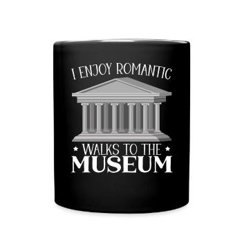 J’aime les promenades romantiques au musée Whisperer - Mug uni - noir - Devant