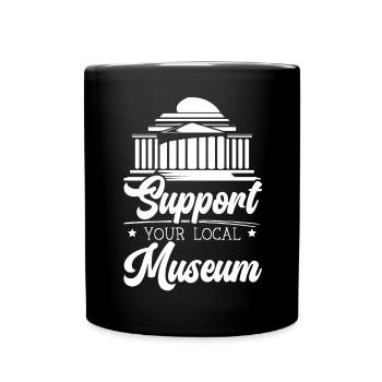 Soutenez votre amoureux du musée local Conservateur de musée - Mug uni - noir - Devant