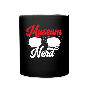 Museum Nerd Museum Lover Museum Curator - Full Colour Mug - black - Front