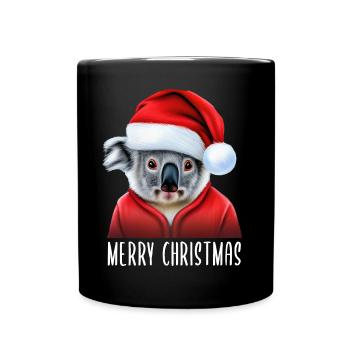 Joyeux Noël Koala - Mug uni - noir - Devant