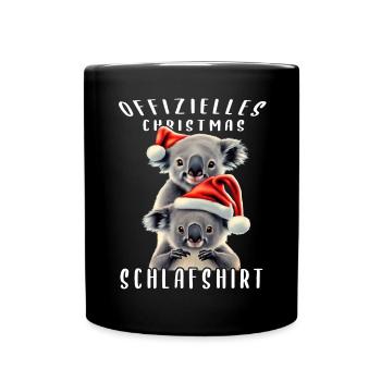 Chemise de Noël officielle Koala - Mug uni - noir - Devant