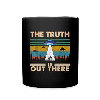 Die Wahrheit ist da draußen Storm Raid Area 51 Alien - Tasse einfarbig - Schwarz - Vorne