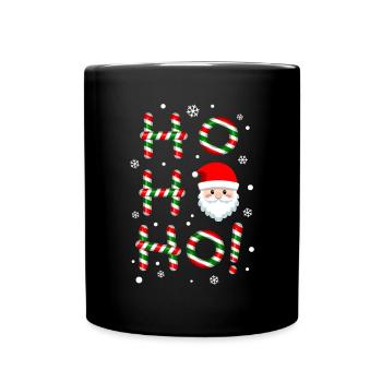 Ho Ho Ho Christmas, St. Nicholas, Advent - Full Colour Mug - black - Front