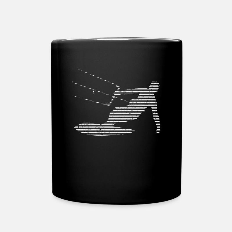 kite surfen - Tasse einfarbig - Schwarz