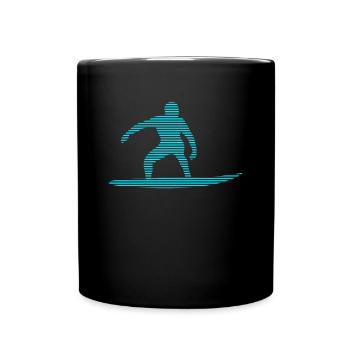 Surf - Mug uni - noir - Devant