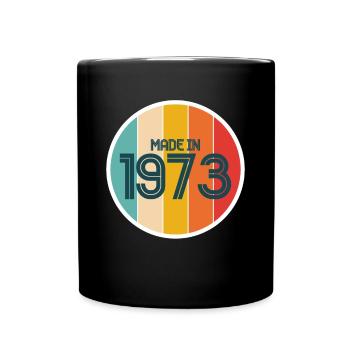 50th Birthday Made In 1973 Shirt - Full Colour Mug - black - Front