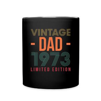 Vintage Dad 1973 Shirt Gift - Full Colour Mug - black - Front