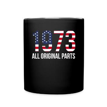 USA Flag America Flag 1973 Cadeau de chemise - Mug uni - noir - Devant