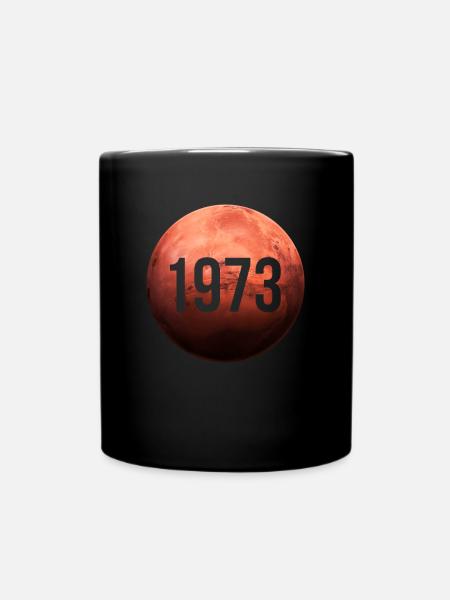 50e anniversaire Mars 1973 Cadeau de chemise - Mug uni - noir