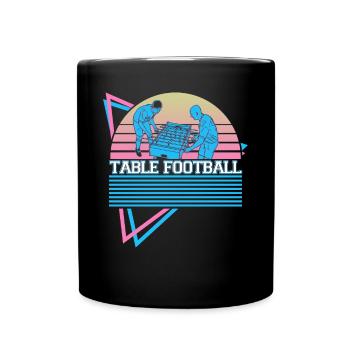 Joueur de baby-foot rétro - Mug uni - noir - Devant