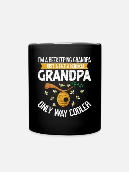 Beekeeper Opa Imker Geschenk - Tasse einfarbig - Schwarz