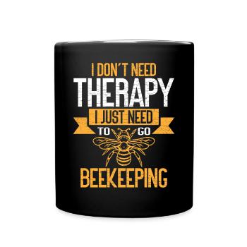 Beekeeping Imker Biene - Tasse einfarbig - Schwarz - Vorne