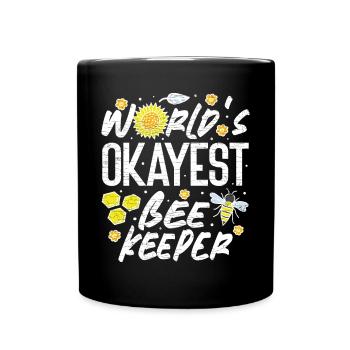 Beekeeping Imker Geschenk - Tasse einfarbig - Schwarz - Vorne
