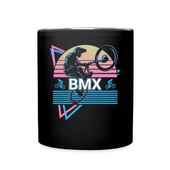 Bmx Biker Vélo Rétro - Mug uni - noir - Devant