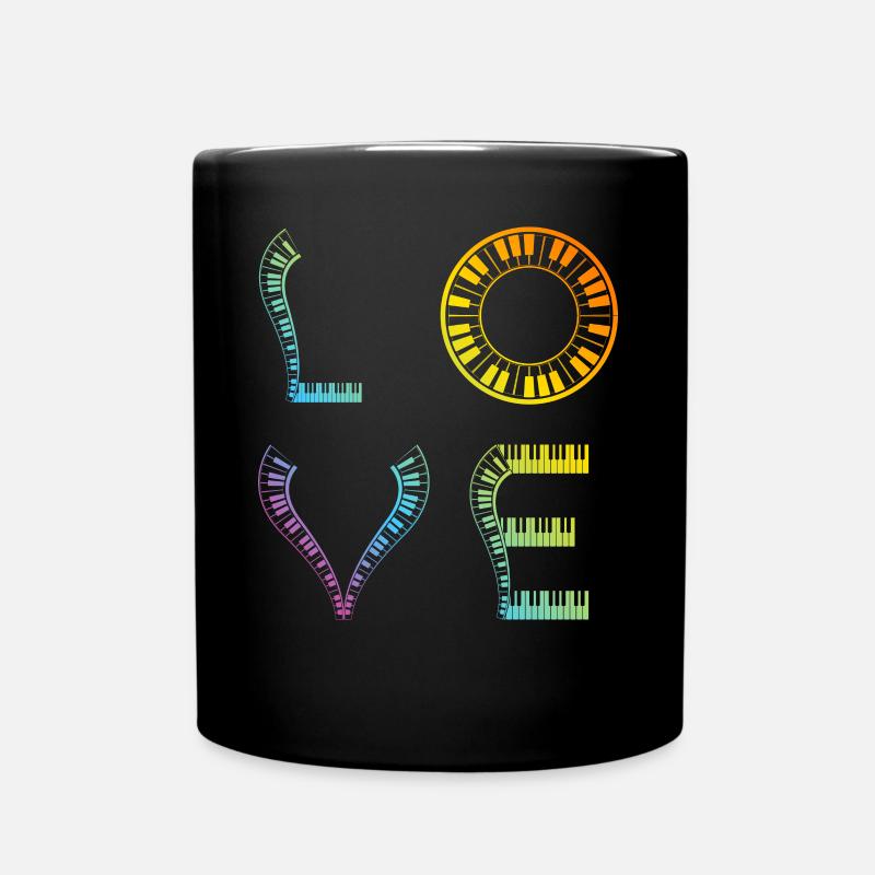 Keyboardist Piano Keyboard Player Piano Love Piano - Tasse einfarbig - Schwarz