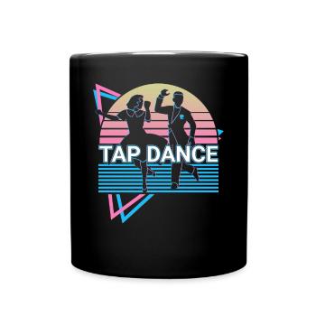 Claquettes Danse à claquettes Rétro - Mug uni - noir - Devant