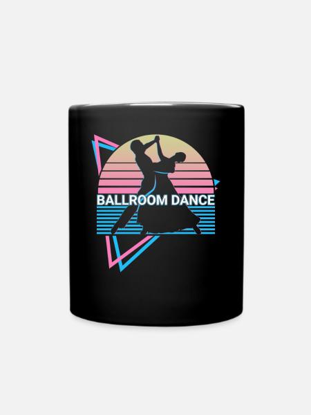 Gesellschaftstänze Gesellschaftstänze Retro - Tasse einfarbig - Schwarz