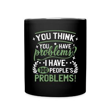 Humor Social Worker Funny - Full Colour Mug - black - Front