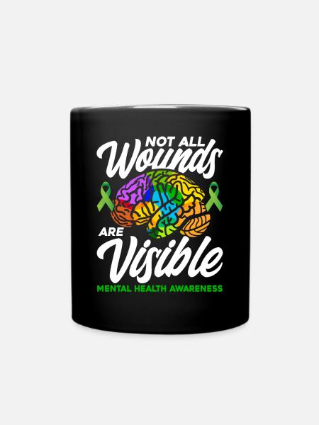 Toutes les plaies ne sont pas visibles - Mug uni - noir