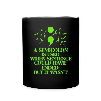 psychologie - Tasse einfarbig - Schwarz - Vorne