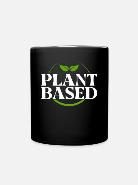 Plant Based - Tasse einfarbig - Schwarz
