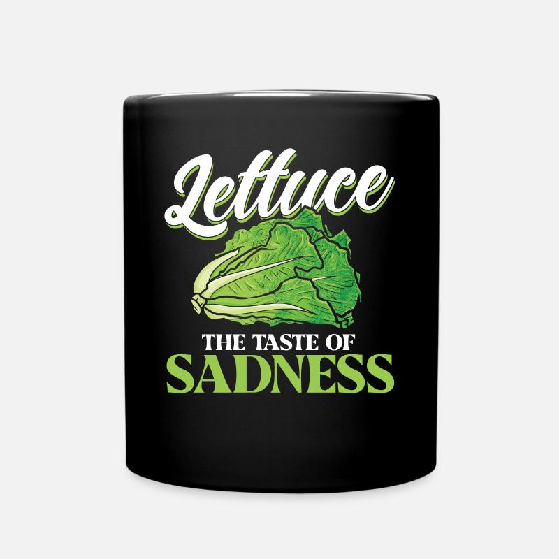Lettuce The Taste Of Sadness - Tasse einfarbig - Schwarz