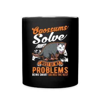 Opossum Cadeau Marsupial Opossum - Mug uni - noir - Devant