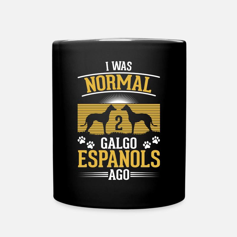 Galgo Espanol 2 Spanische Windhunde Galgo - Tasse einfarbig - Schwarz