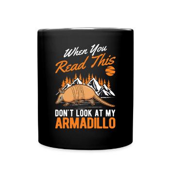 Armadillo Gift Armadillo - Full Colour Mug - black - Front