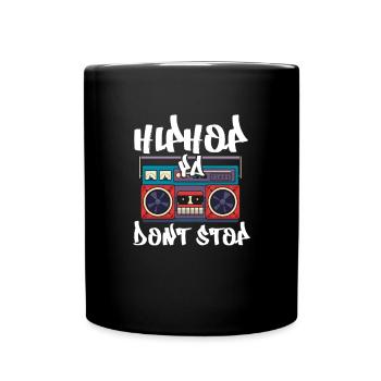 Hip Hop Rap Musik Rapper Hiphop Geschenk - Tasse einfarbig - Schwarz - Vorne