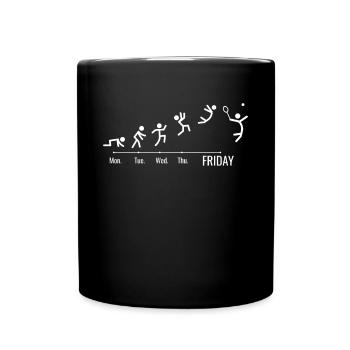 Tennis Tennis Ball Tennis Player Weekend Tennis - Full Colour Mug - black - Front