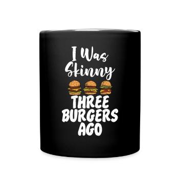 Burger Lover Gift - Full Colour Mug - black - Front